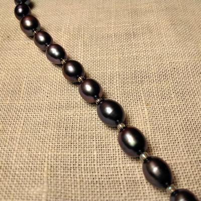 18" 6.5mm Tahitians Pearls Adjustable Sterling Silver Clasp
