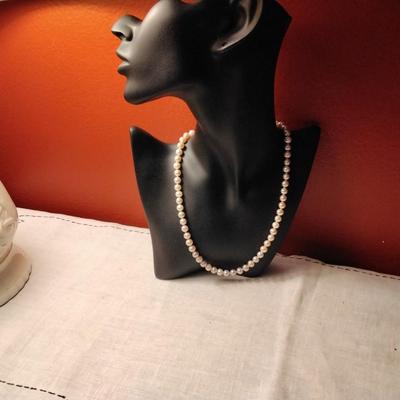 Pink and Lavender Natural South Sea Pearl Necklace 18" 7mm 14k clasp High Luster