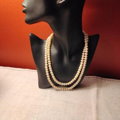 36" 7.5mm Endless Akoya Champagne Pearl Necklace