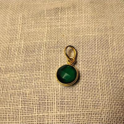 Apple Green Agate 14k/925 Pendant