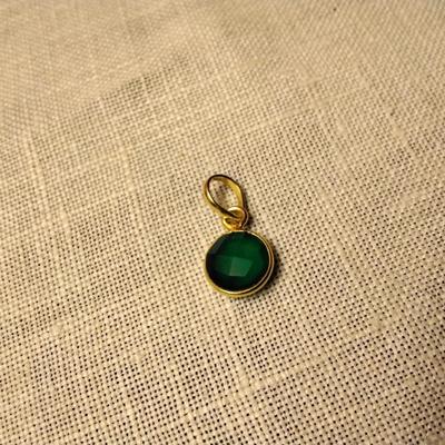 Apple Green Agate 14k/925 Pendant