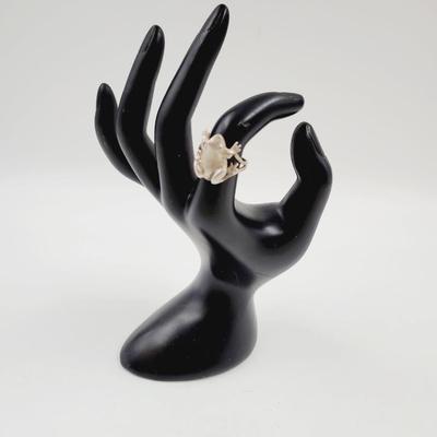 .925 SILVER LARGE FROG RING SIZE 7