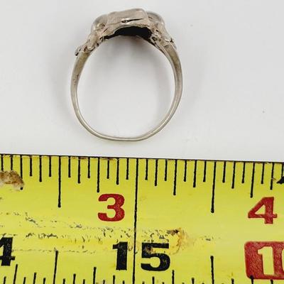 .925 SILVER LARGE FROG RING SIZE 7