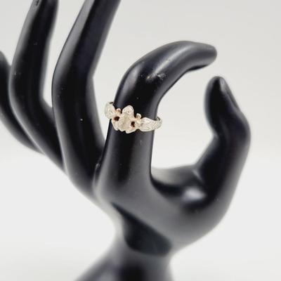 .925 SILVER FROG RING SIZE 6.5