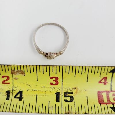 .925 SILVER FROG RING SIZE 6.5