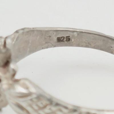 .925 SILVER FROG RING SIZE 6.5