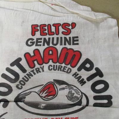 Felts Genuine Southampton Country Cured Ham Sacks