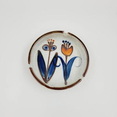 VINTAGE LOLLIPOP FLOWERS COLLECTABLE STONEWARE ASHTRAY