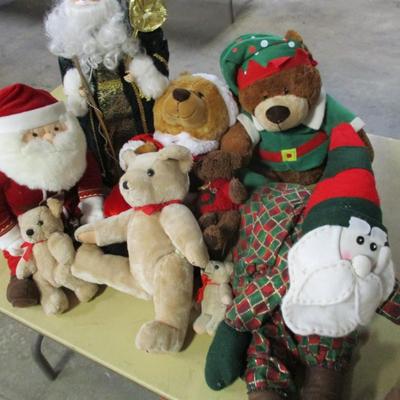 Holiday Plush Santas & Bears