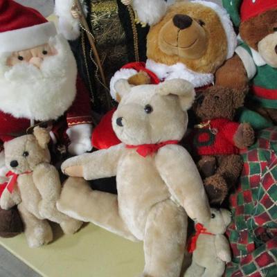 Holiday Plush Santas & Bears