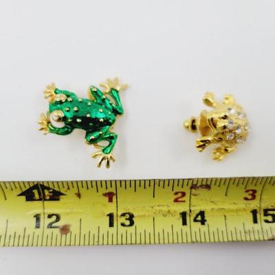 CUTE GOLD TONED FROG PINS