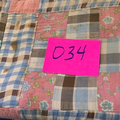 9 Nine Patch Variation Baby Blanket Quilt 44