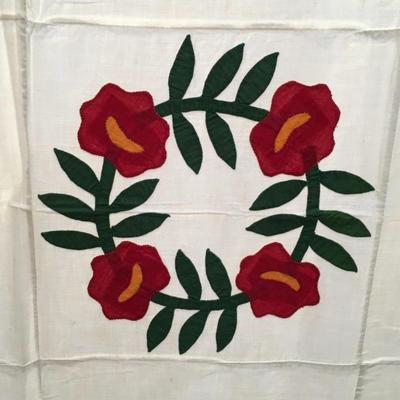 Kentucky Rose Quilt Variation - Top Only 82x70