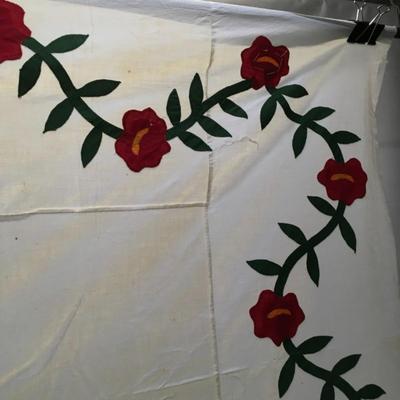 Kentucky Rose Quilt Variation - Top Only 82x70