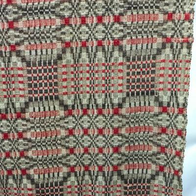 Antique Hand Woven wool Coverlet 