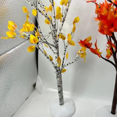 fall Decore for Miniature display 2 Department 56 Trees
