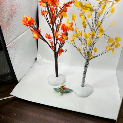 fall Decore for Miniature display 2 Department 56 Trees