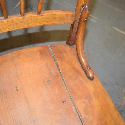3 Wooden Antique Kitchen Chairs