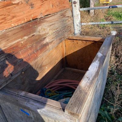 Wooden storage box