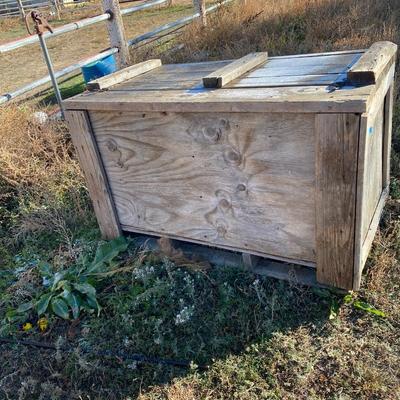Wooden storage box