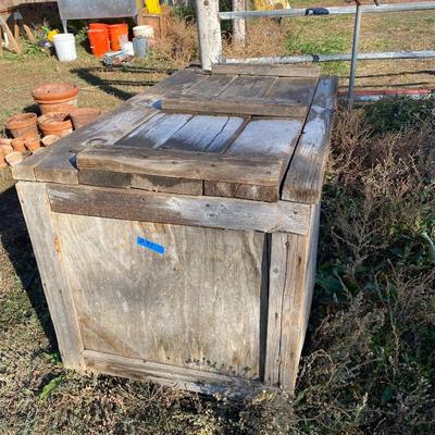 Wooden storage box