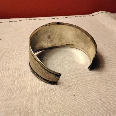 30 ct. Black Onyx in Sterling Silver Cuff Bracelet