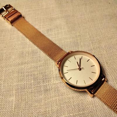 New Rose Gold Mesh Watch
