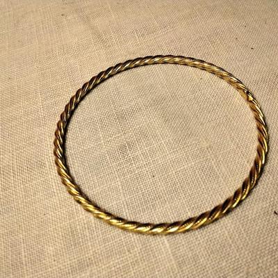 Goldtone Bangle Bracelet