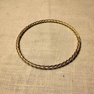 Goldtone Bangle Bracelet