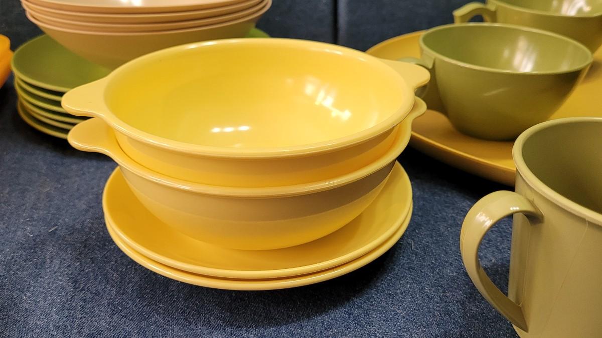 Lot 66 Mid Century Plastic Dishes