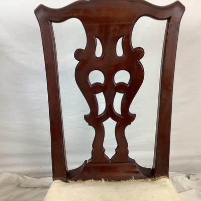 Lot. 6159. Pair of Antique Mahogany Country Chippendale Chairs