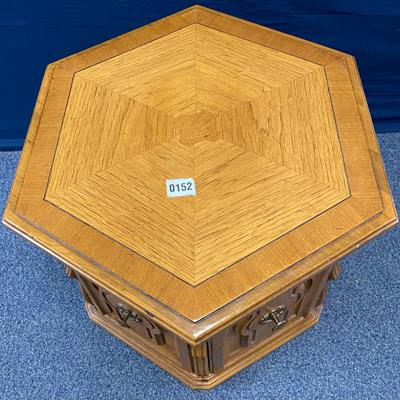 Hexagon Mid Century End Table