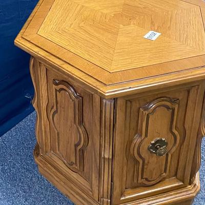 Hexagon Mid Century End Table