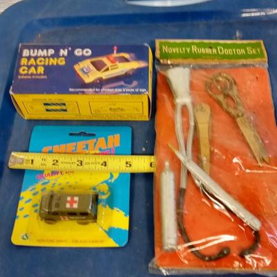 LOT 73  THREE VINTAGE TOY MINT IN ORIGINAL PACKAGE