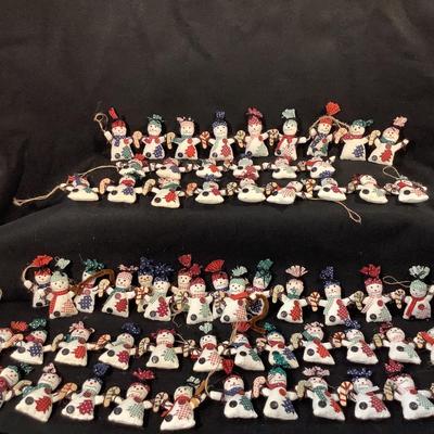 Lot 1505 Lot of  Holiday Snowman Garland