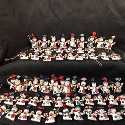 Lot 1505 Lot of  Holiday Snowman Garland