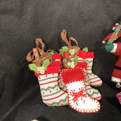 Lot 1511  Stockings & Santa Christmas Decorations