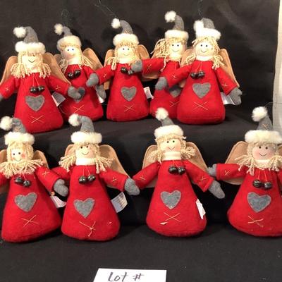 Lot 1513. Lot of  Felt Angels with Bean Bag Base
