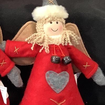 Lot 1513. Lot of  Felt Angels with Bean Bag Base