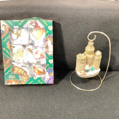 Lot 1515. Six NEW IN BOX Sandcastle Ornaments & NEW IN BOX Sea Shell Ornaments