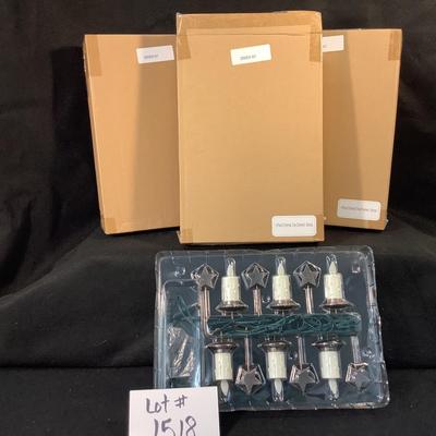 Lot 1518 NEW IN BOX Balsam Hill Christmas Candles, Candle Holder and Scents Offered in an elegant brushed Bronze finish,