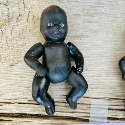 Lot of 2 Black Babies Antique