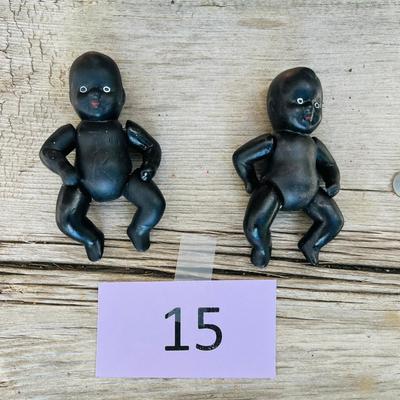 Lot of 2 Black Babies Antique