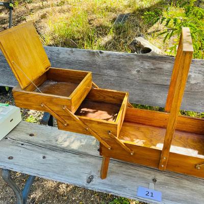 Antique Sewing Cabinet Hand Made