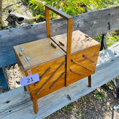 Antique Sewing Cabinet Hand Made