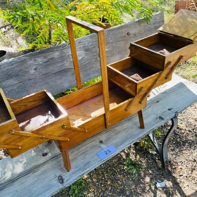 Antique Sewing Cabinet Hand Made