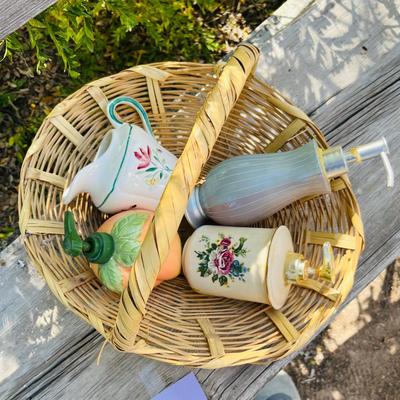 Basket of Lotion dispensers