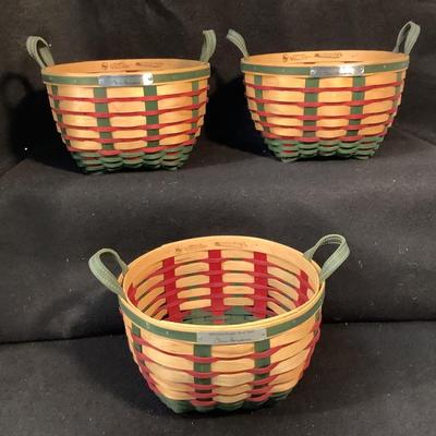 Lot 1576 Three Vintage Longaberger Welcome Home Bee 2007 Baskets