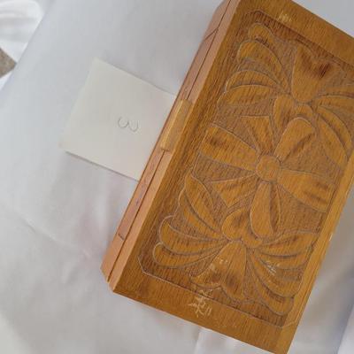 Vintage box with dominos and cards