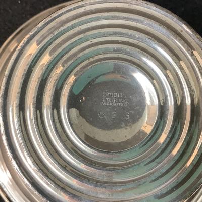 Lot 1590 Sterling Silver Weighted Pedestal Candy Dish